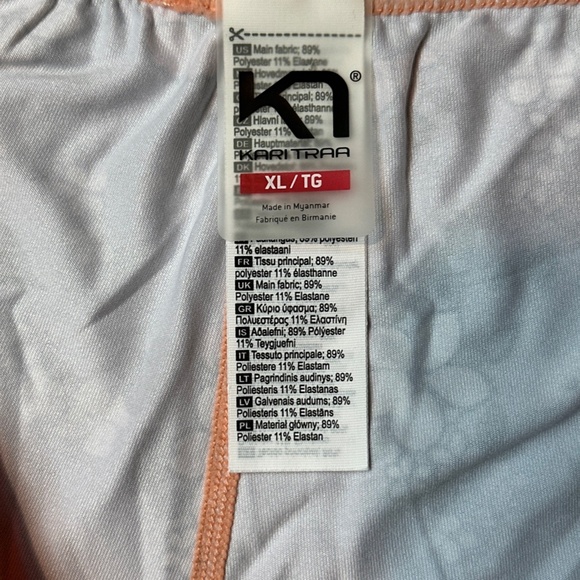 Kari Traa Base Layer Set Women's XL Extra Large Pants Top Floral Pink 622366a - Picture 12 of 15